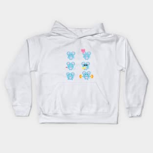 Daily routine for mouse Kids Hoodie